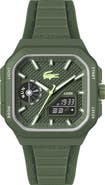 Lacoste LC33 Ana-Digi Silicone Strap Watch, 44mm x 50mm