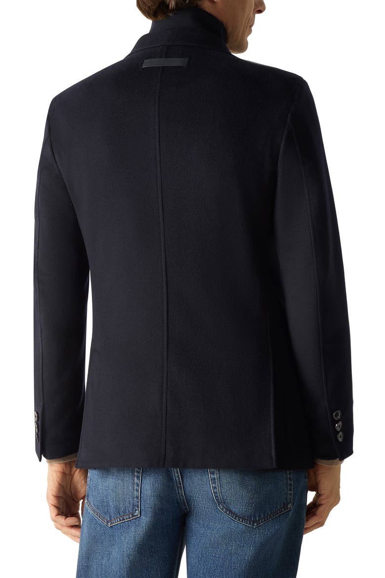 Single Breasted Cashmere Sport Coat, Alternate, color, NAVY BLUE