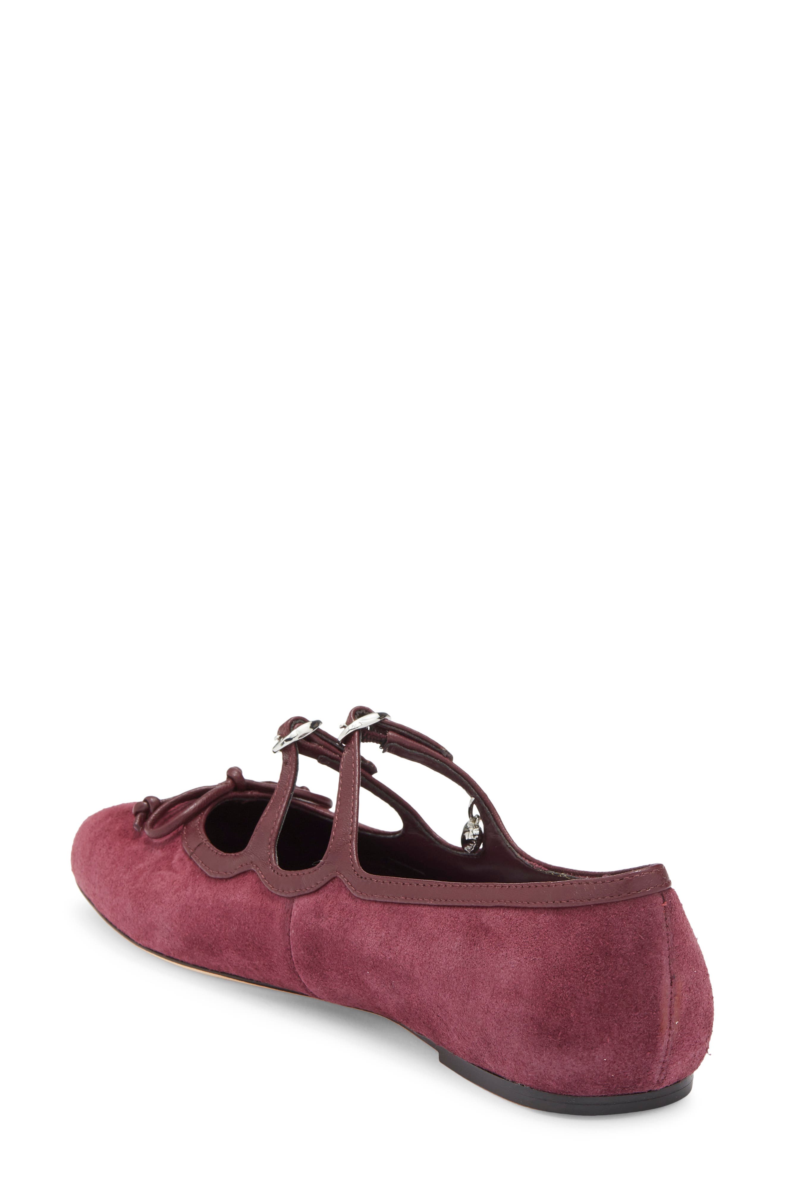 The Kiki Mary Jane Ballerina Flat, Alternate, color, DARK PLUM