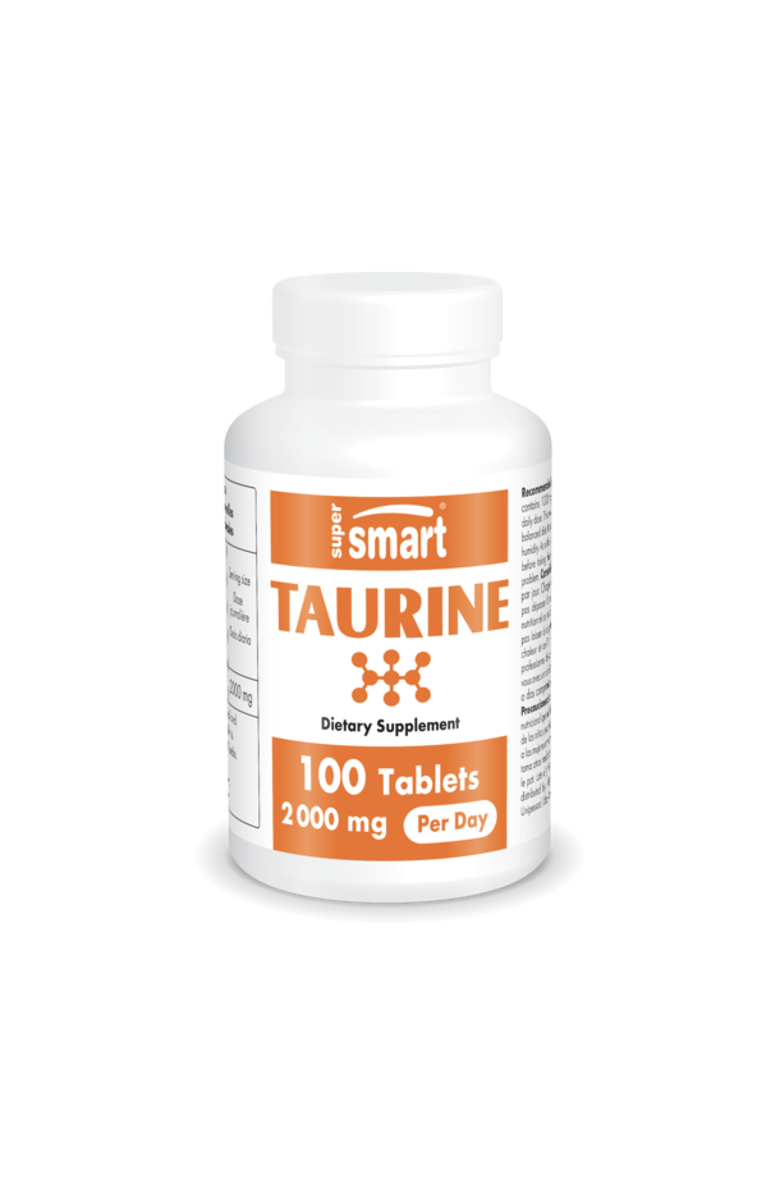 SuperSmart Taurine Supplement 2000mg, Main, color, NO COLOR