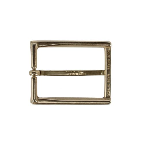 Trafalgar 35mm Italian Simply Classic Rectangular Solid Brass Harness Belt Buckle