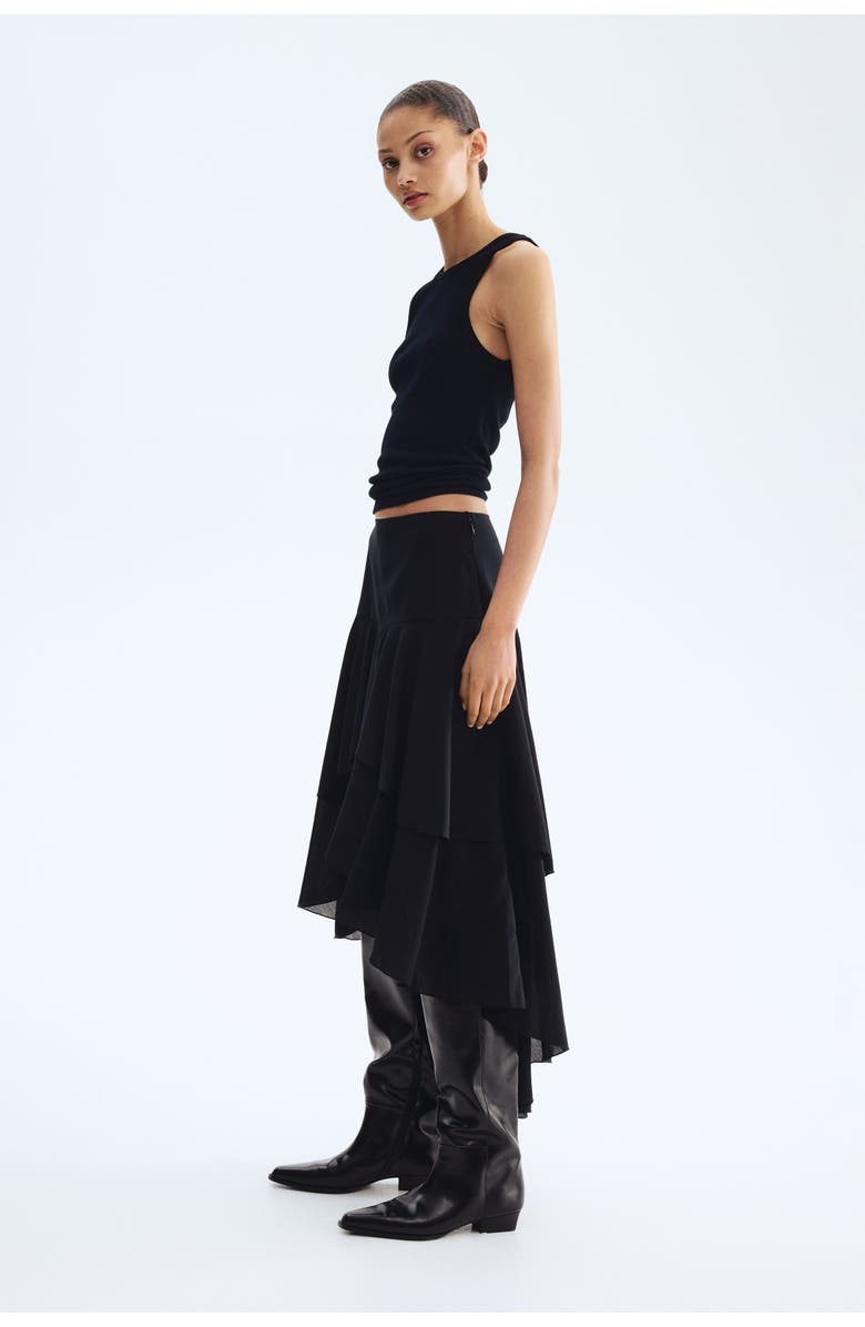 H&M Tiered Skirt, Alternate, color, 