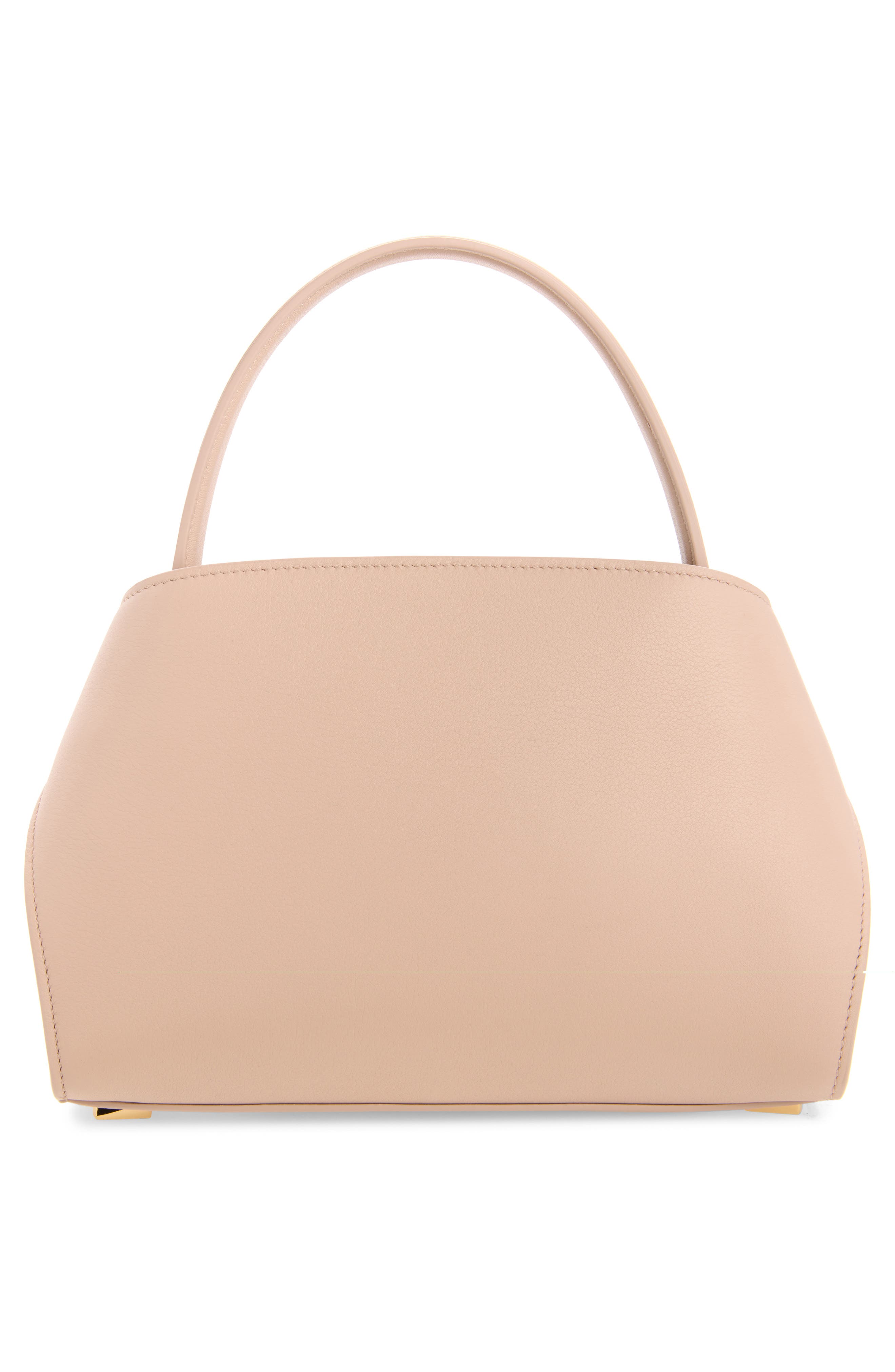 Extra Small Hug Leather Top Handle Bag, Alternate, color, DUSTY PINK WARM TAUPE