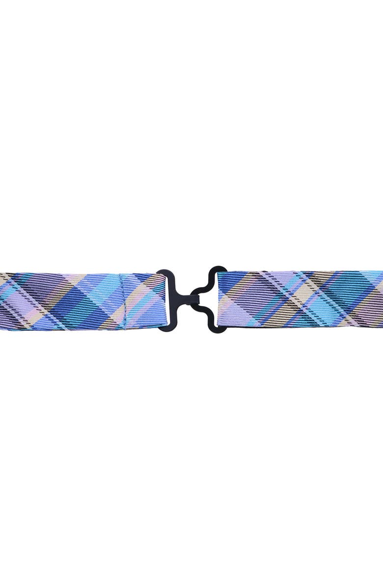 Trafalgar Sherwood Plaid Silk Bow Tie, Alternate, color, 