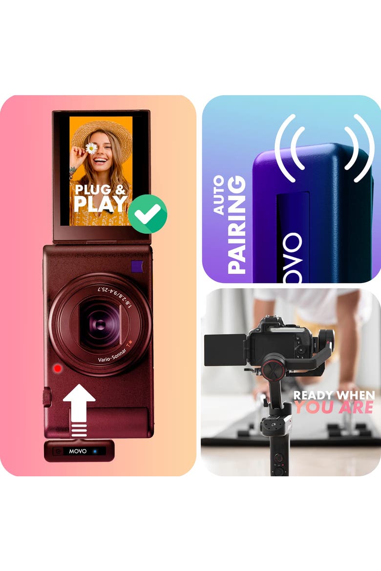 Wireless Mini Duo 2.4GHz Dual Wireless Lavalier Microphone for DSLR and Mirrorless Cameras, Alternate, color, Black