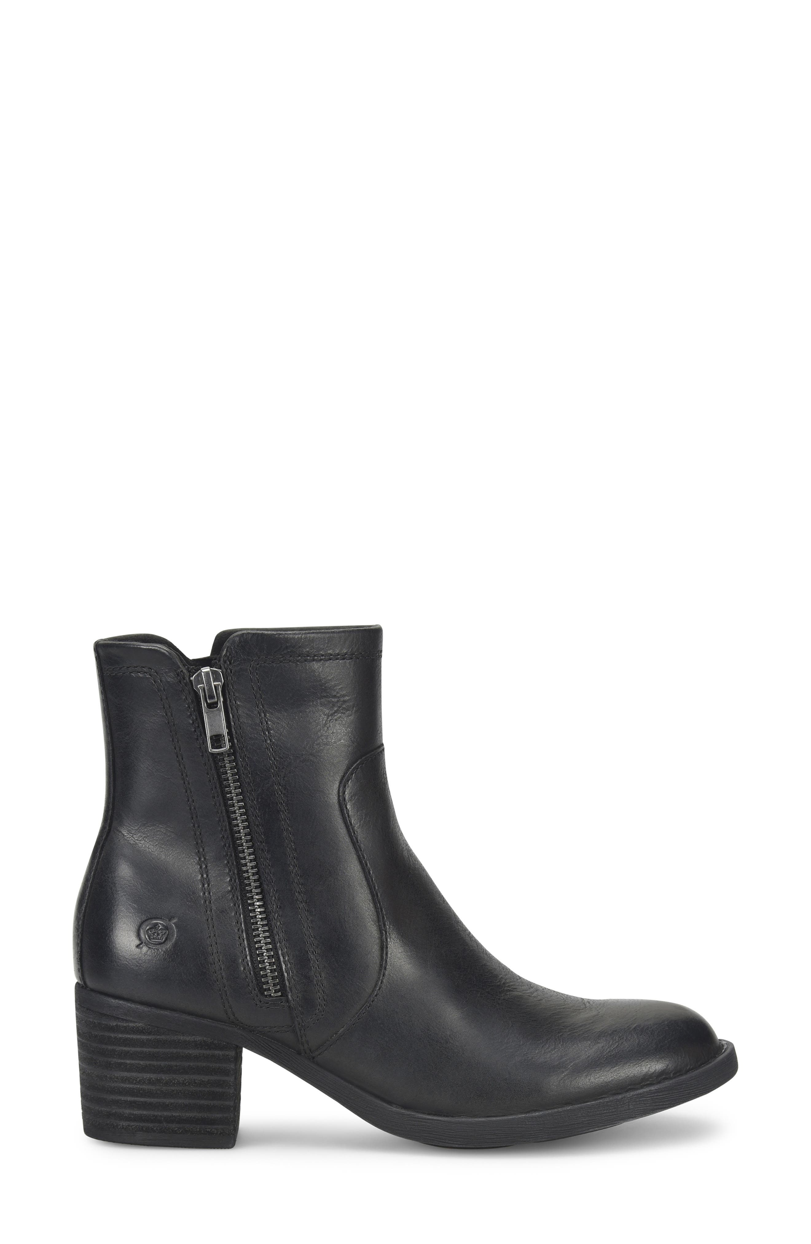 Børn Rigby Bootie, Alternate, color, Black Leather