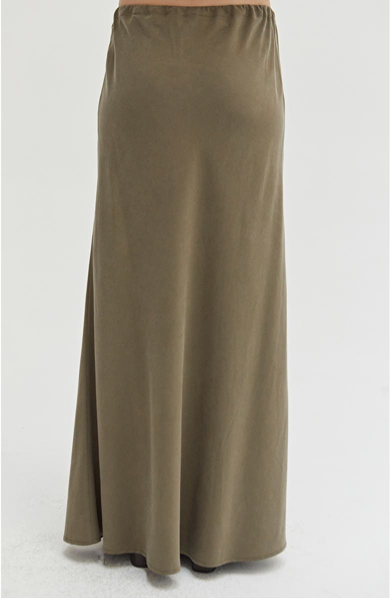 CRESCENT Lyocell & Linen Maxi Skirt, Alternate, color, 