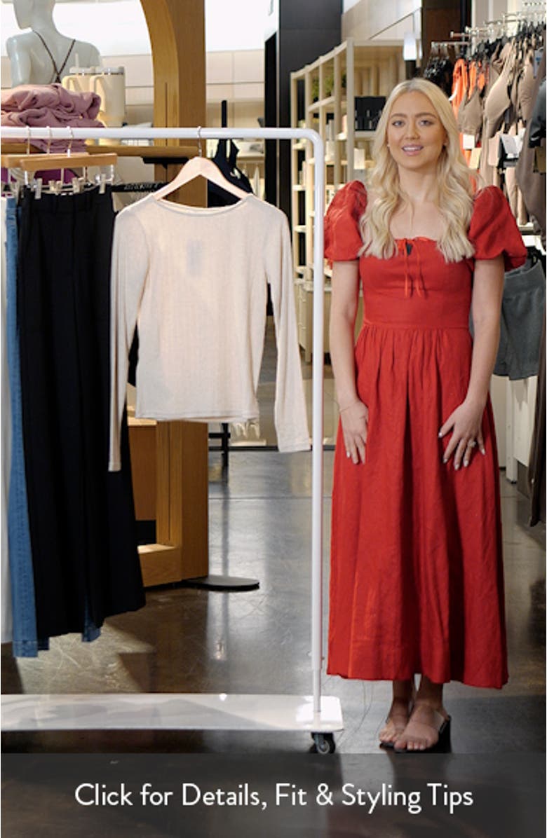 Pointelle Long Sleeve T-Shirt, sales video thumbnail