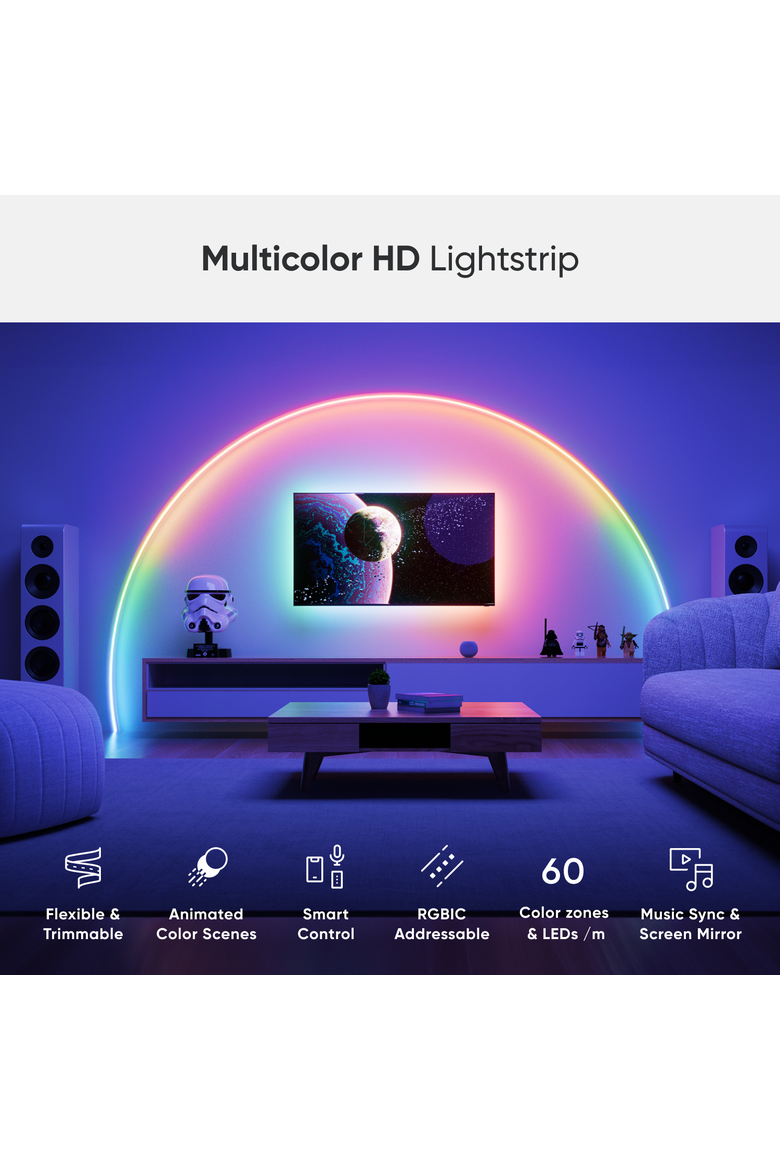 Matter Smart Multicolor HD Lightstrip 16.4ft, Alternate, color, Multicolor