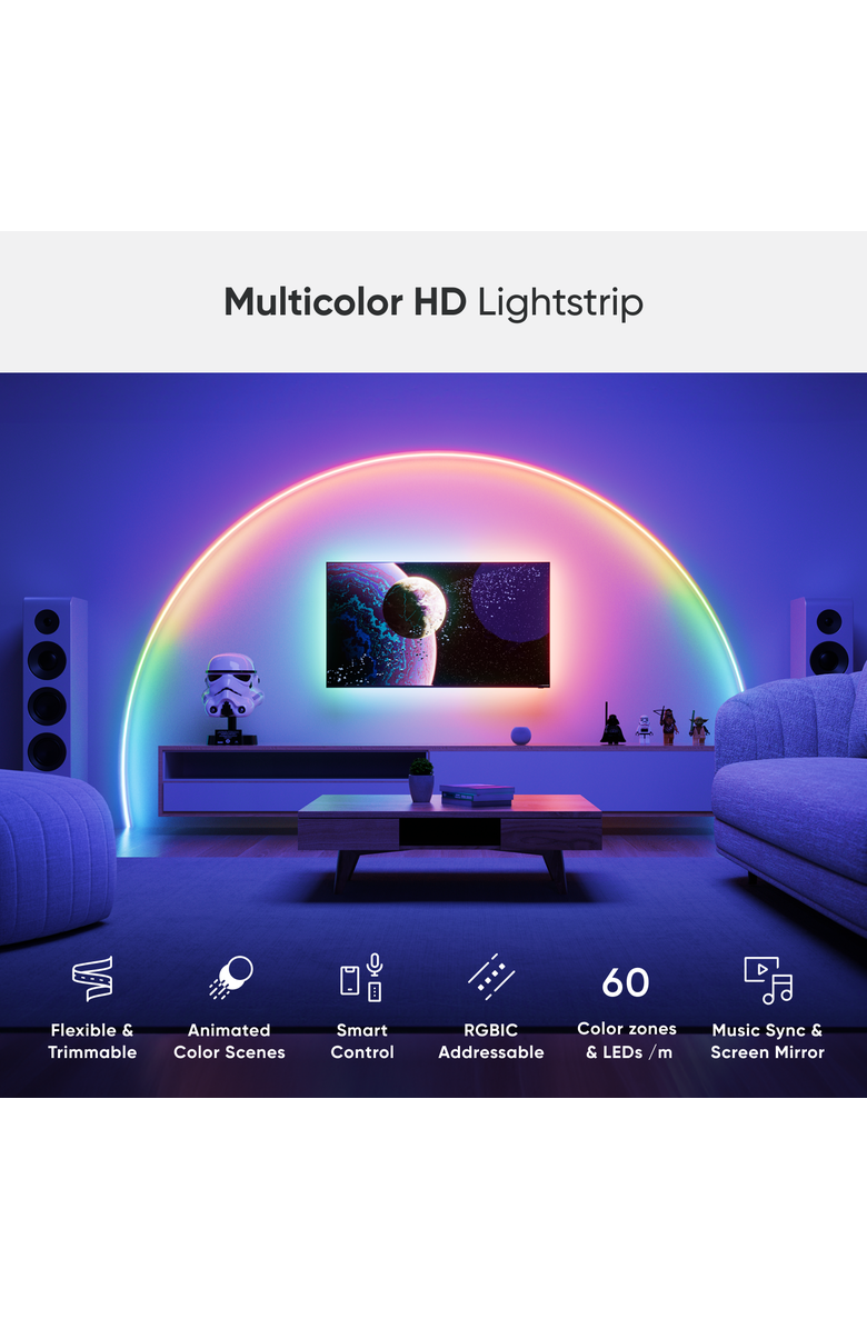 Nanoleaf Matter Smart Multicolor HD Lightstrip 16.4ft, Alternate, color, Multicolor