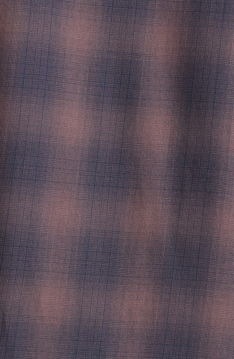 TravisMathew Down the Middle Check Short Sleeve Button-Up Shirt, Alternate, color, Flint