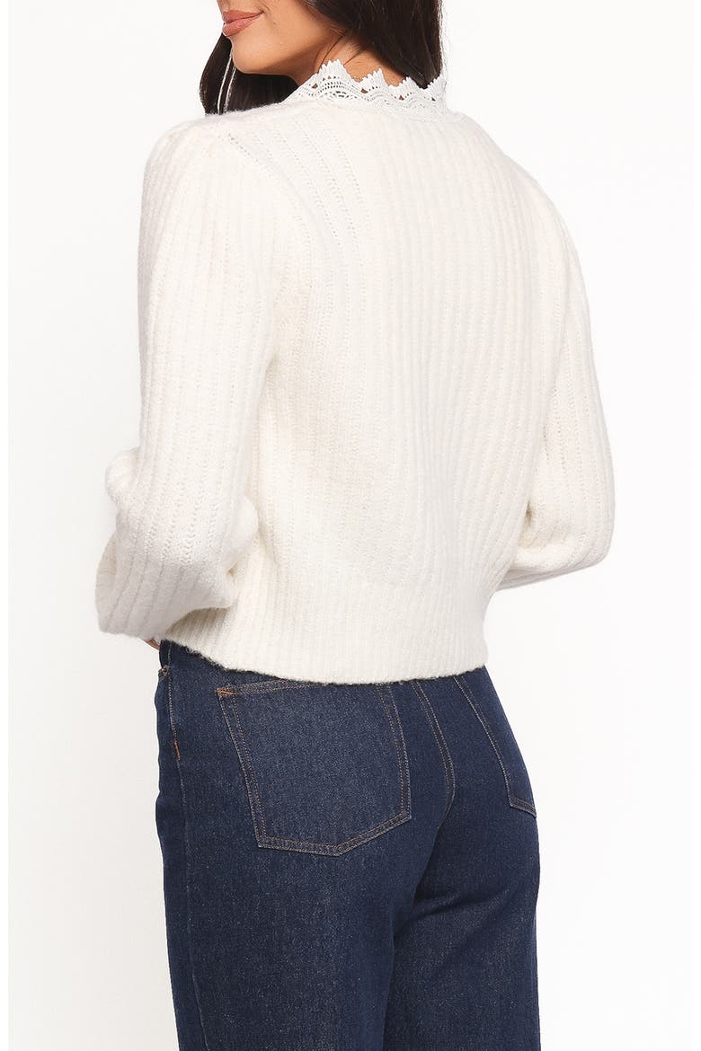 Silvie Tie Front Cardigan, Alternate, color, CREAM