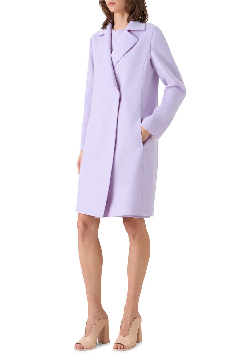 Bera Cashmere & Silk Coat, Alternate, color, MALVA