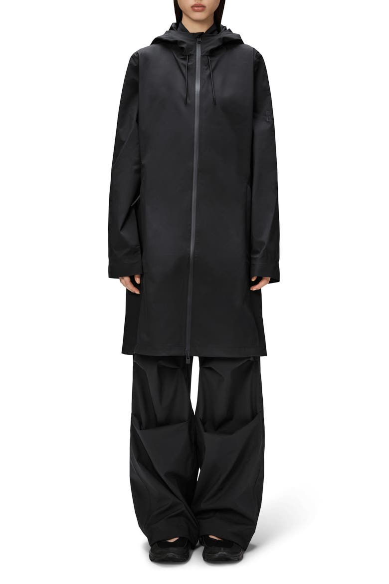 Suva Waterproof Hard Shell Raincoat, Main, color, BLACK
