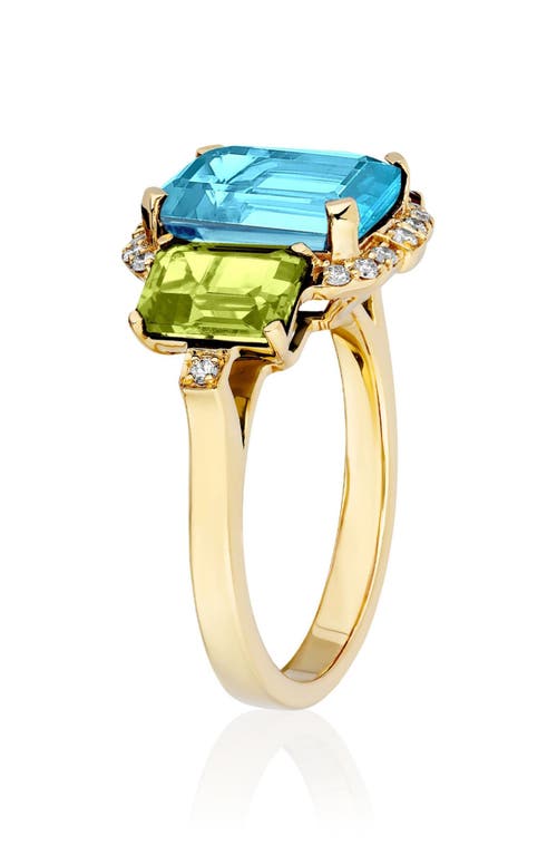 Goshwara Gossip Semiprecious Stone Ring In Multi