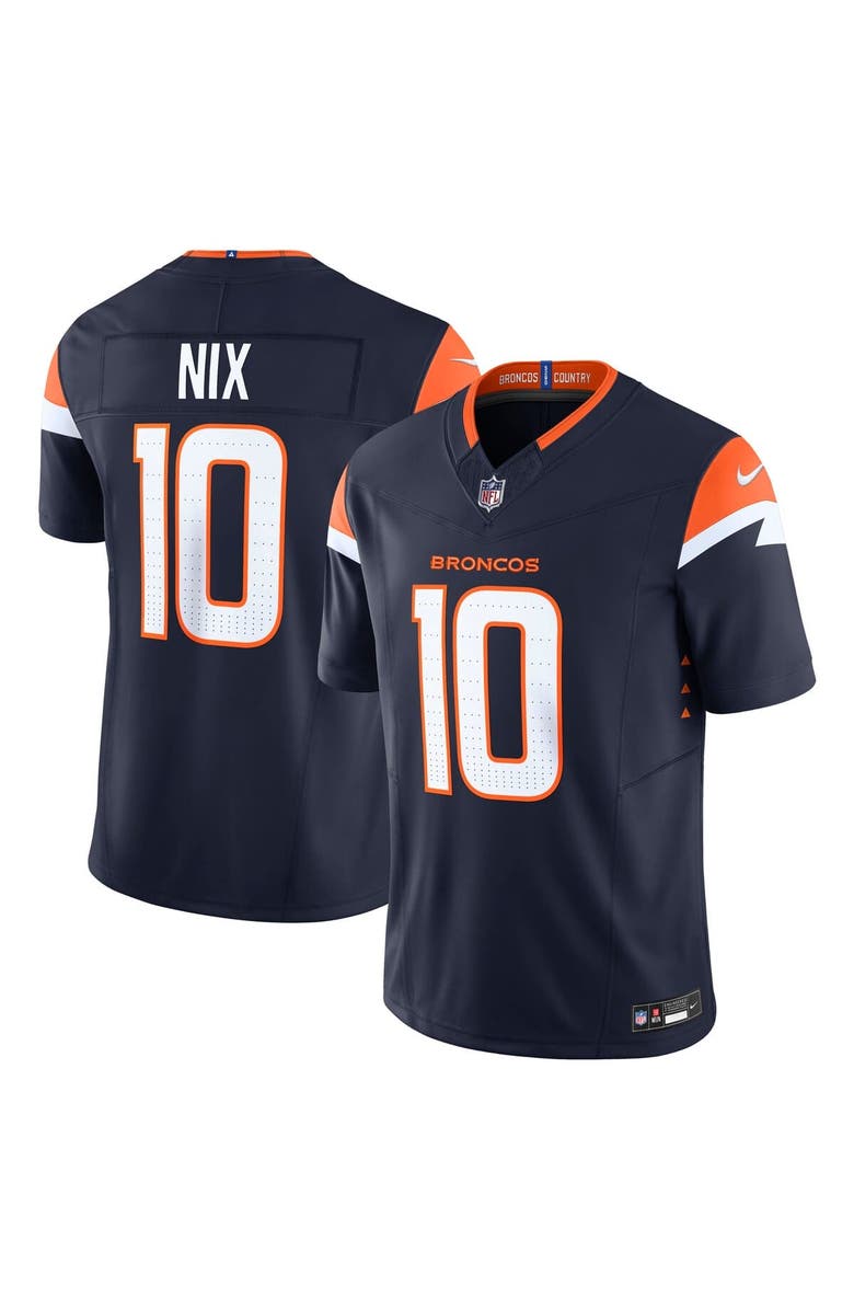 Nike Men's Nike Bo Nix Navy Denver Broncos Alternate Vapor F.U.S.E. Limited Jersey, Main, color,