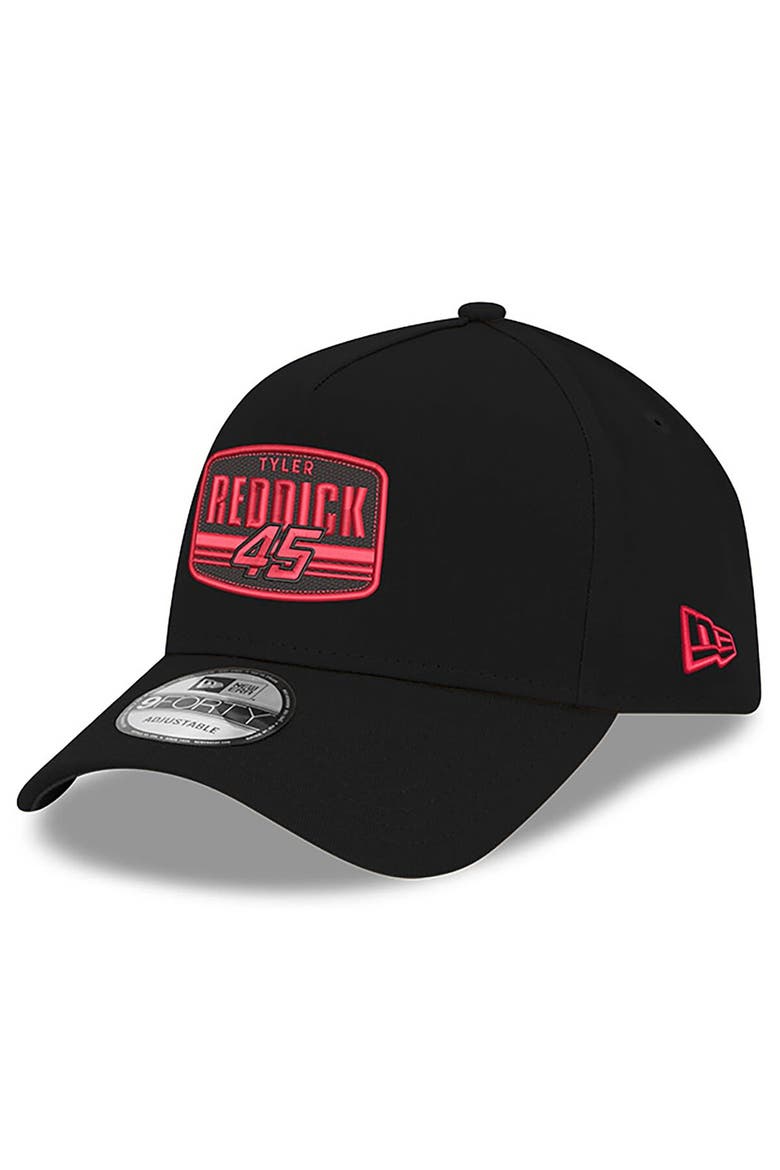Men's New Era Black Tyler Reddick  9FORTY A-Frame Patch Adjustable Hat, Main, color, Black
