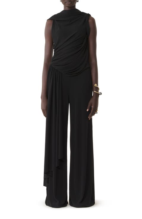 Draped Jumpsuit In Crepe Jersey