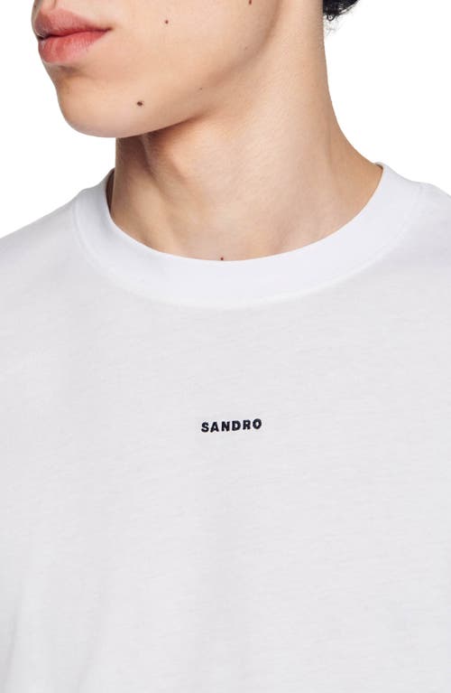 Sandro Short-sleeved T-shirt In White