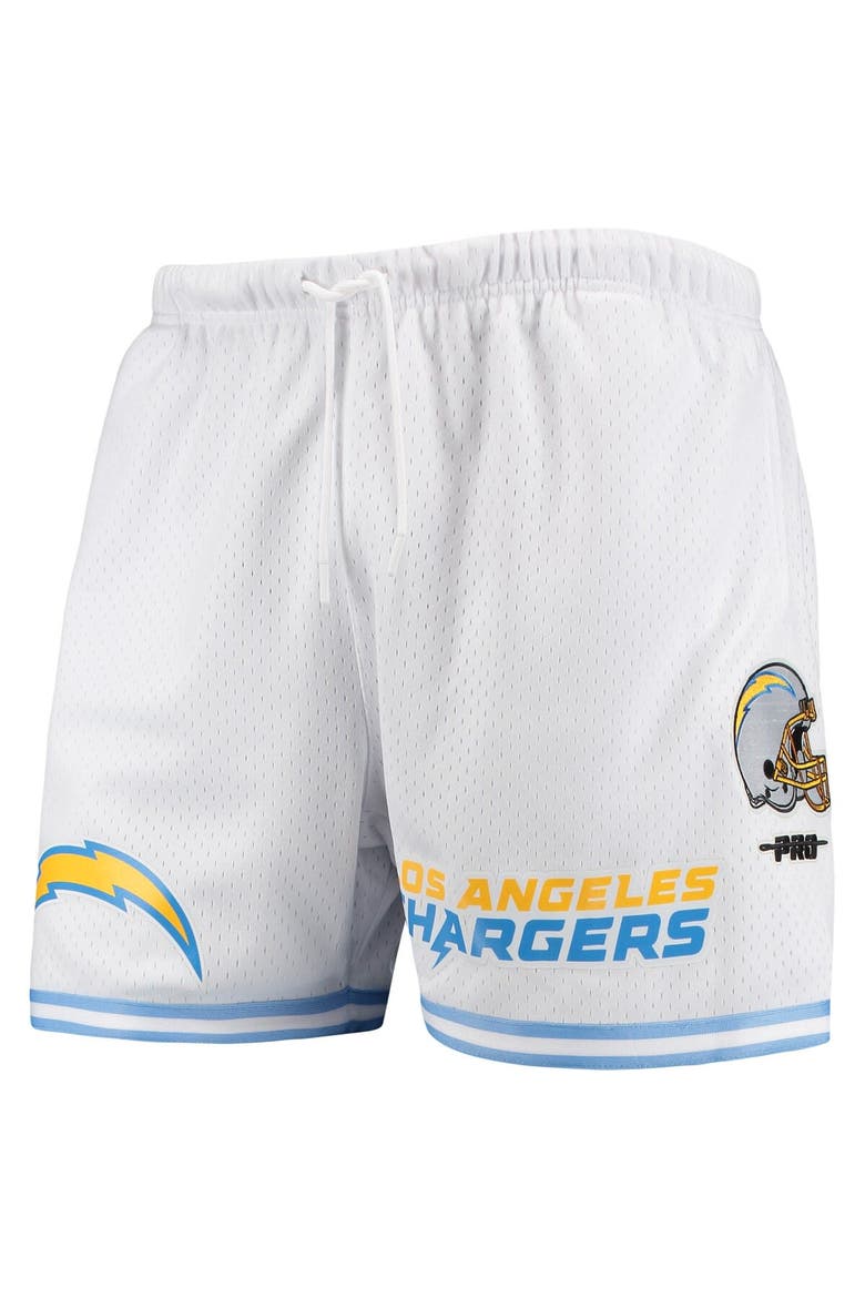 Men's Pro Standard White Los Angeles Chargers Mesh Shorts, Alternate, color, White