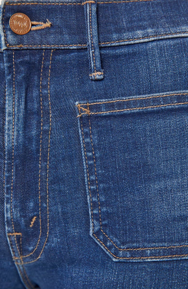 MOTHER The Insider Flood Patch Pocket Straight Leg Jeans, Alternate, color, 