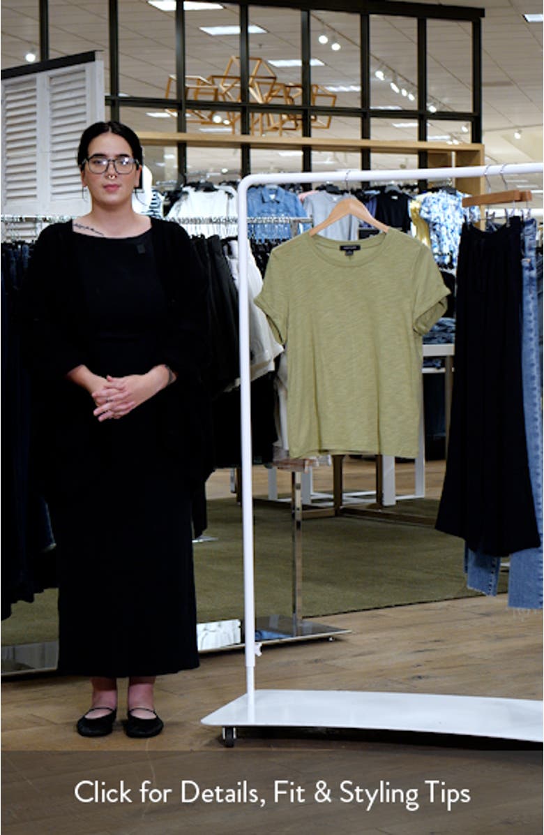 Perfect Roll Sleeve Cotton T-Shirt, sales video thumbnail