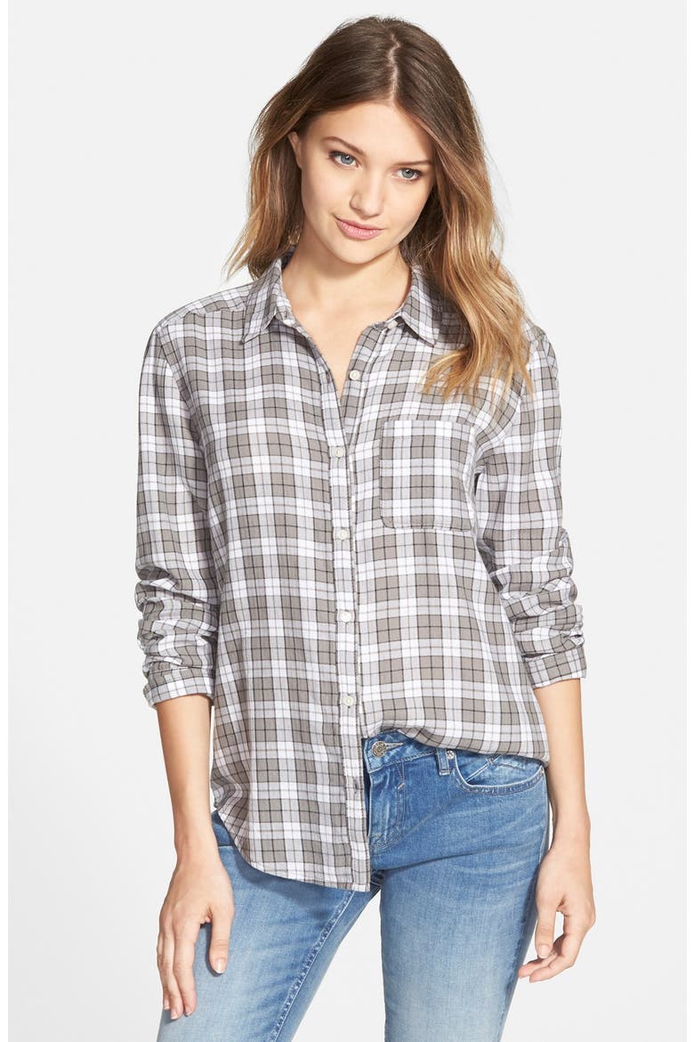 Plaid Shirt, Main, color, GREY STEEPLE WHISPER PLAID