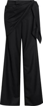 Johanna Ortiz Cascade Ruffle Wool Tea Pants