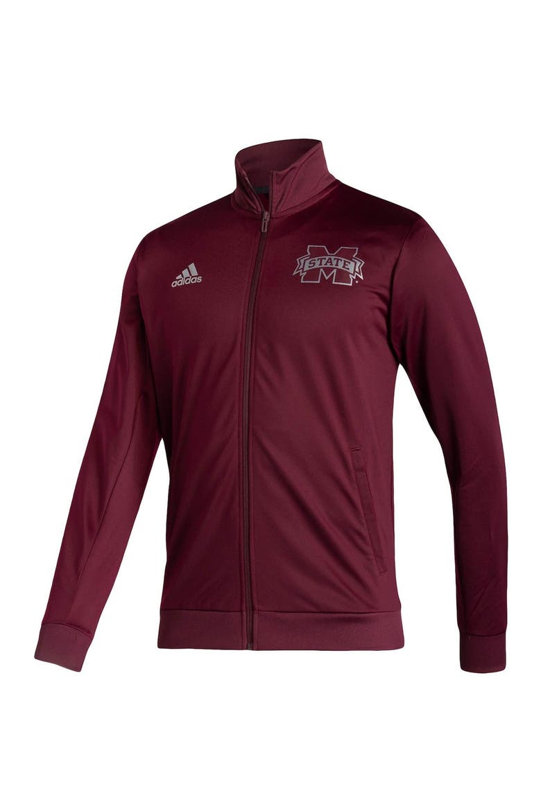 Men's adidas Maroon Mississippi State Bulldogs Football Strategy Full-Zip Jacket, Alternate, color, Maroon