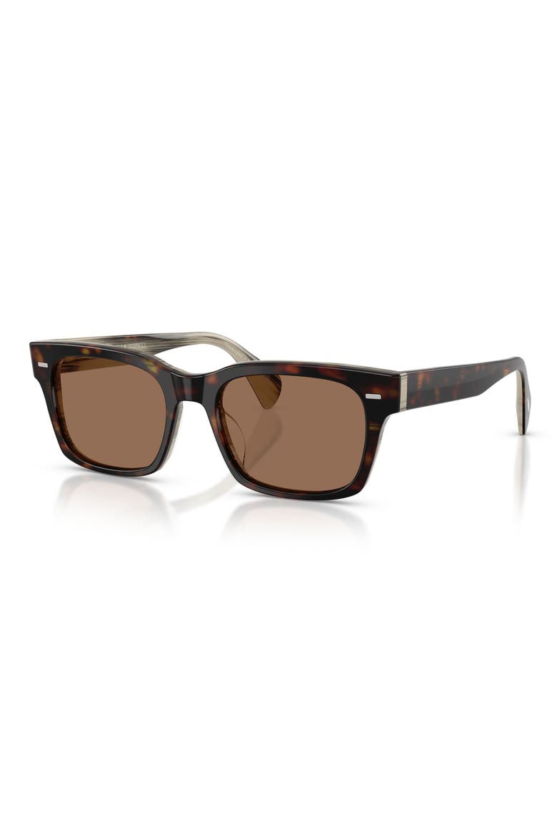Ryce 54mm Square Sunglasses, Alternate, color, HORN / BROWN