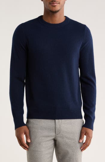 Nordstrom Cashmere Crewneck Sweater In Blue
