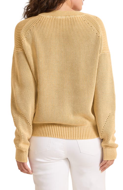 Tommy Bahama Indigo Palms Cotton V-neck Sweater In Brown