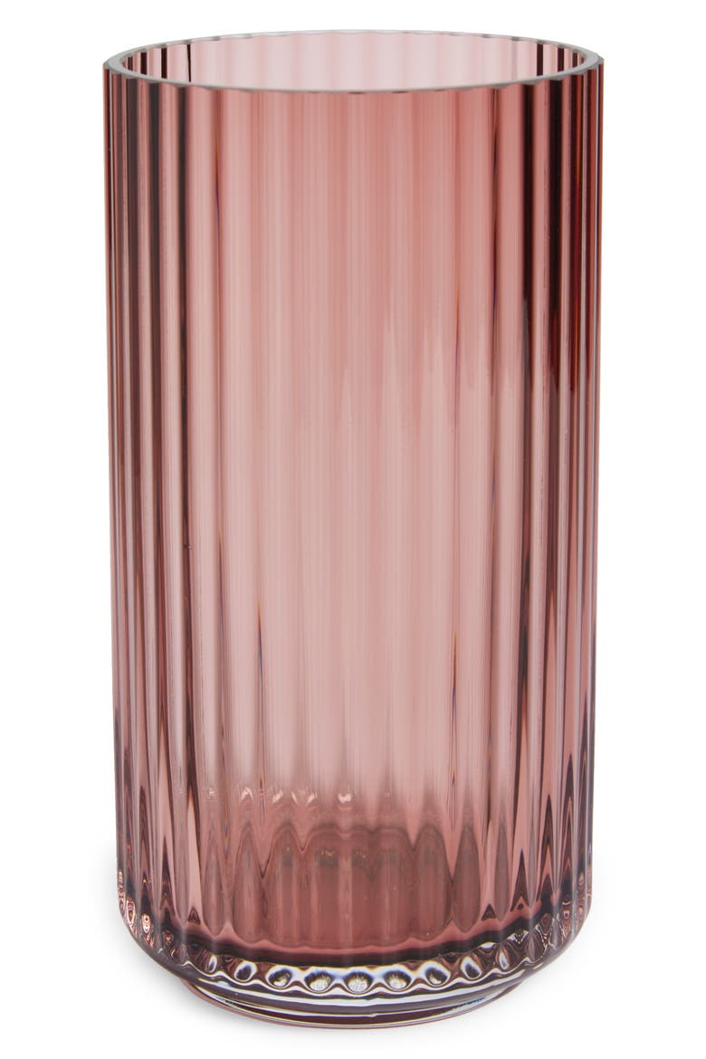 8-Inch Fluted Vase, Main, color, BURGUNDY