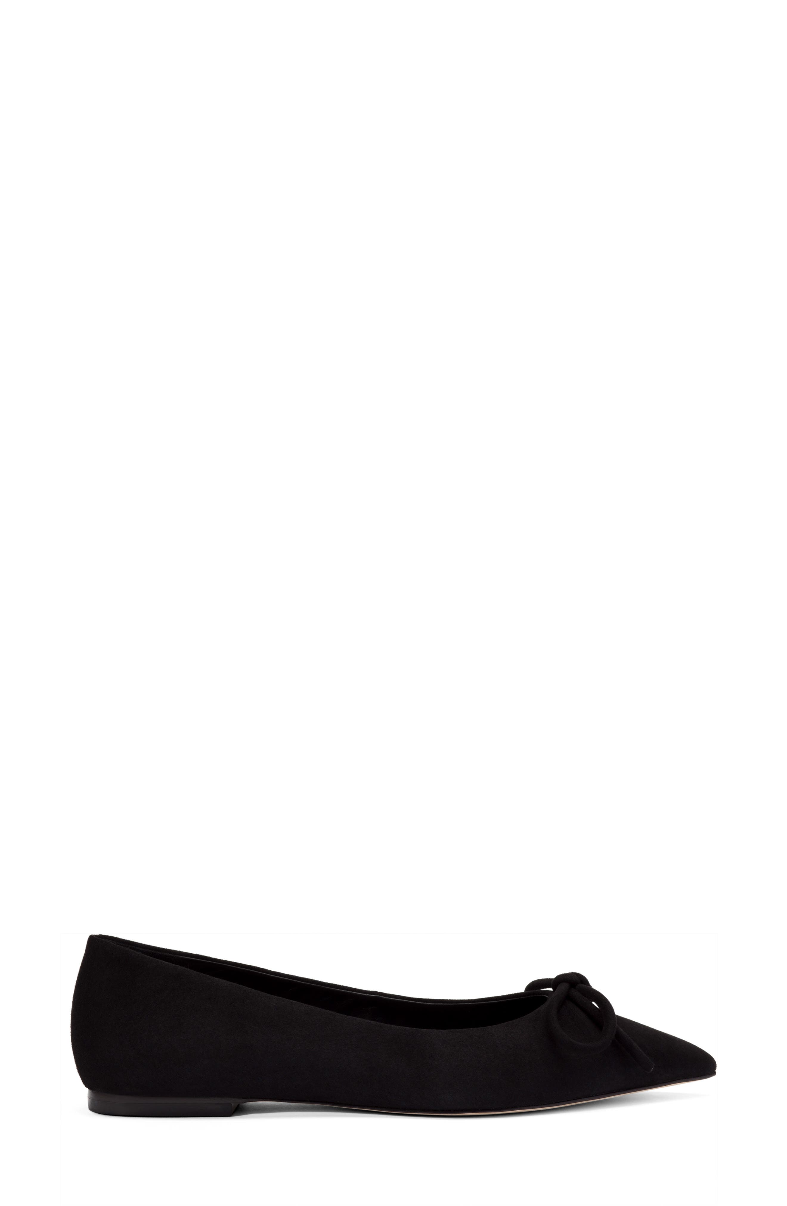 Lee Pointed Toe Flat, Alternate, color, BLACK/ BLACK