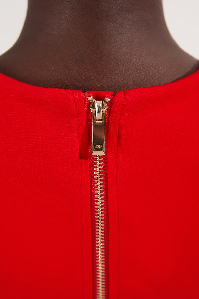 Sweetheart Neckline Bodysuit, Alternate, color, Red