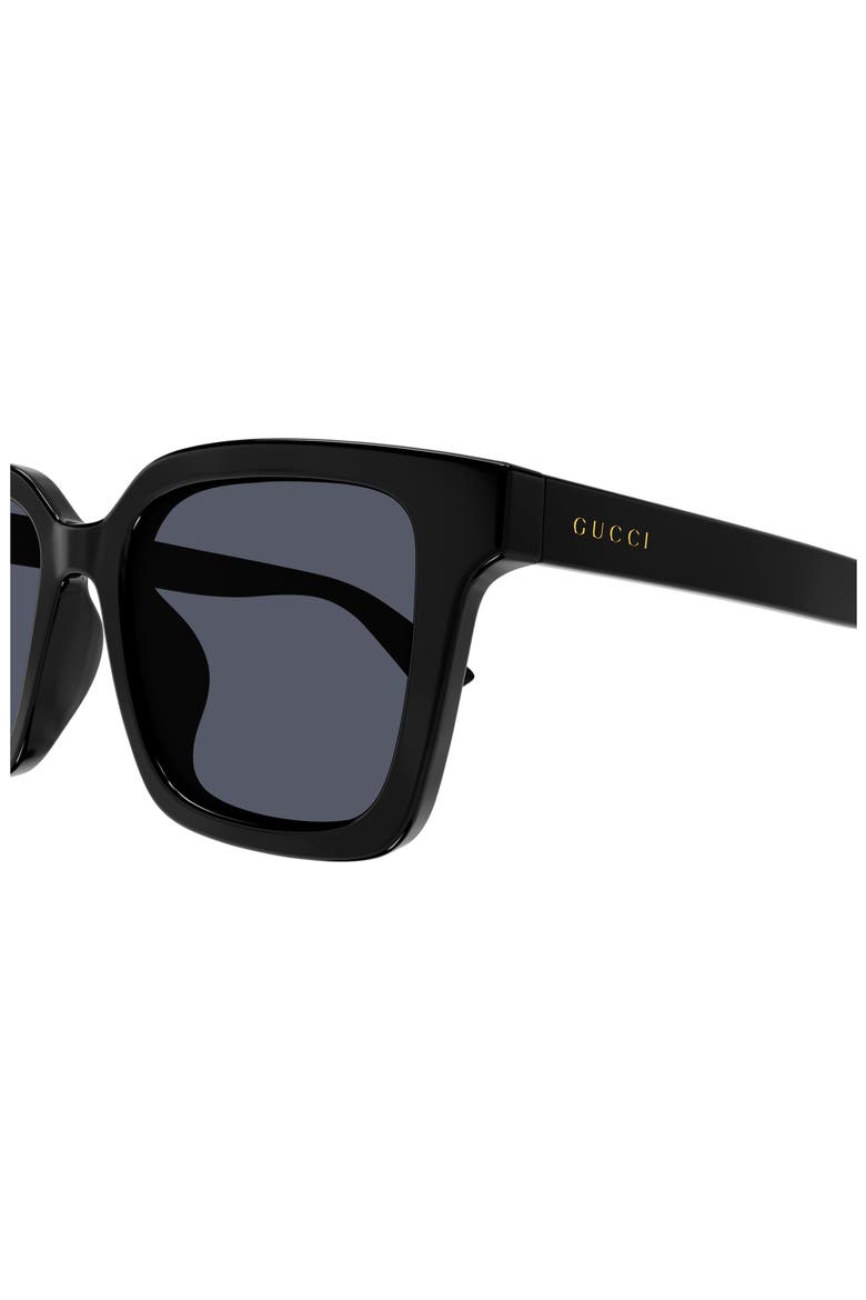 54mm Square Sunglasses, Alternate, color, BLACK/ GREY