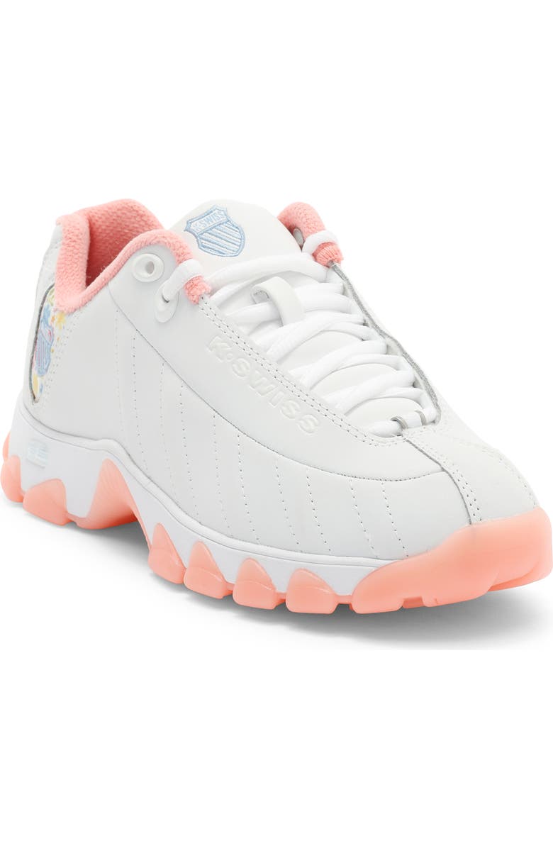 K-Swiss ST329 CMF Sneaker, Main, color, White/ Flower/ Ice Pink-M