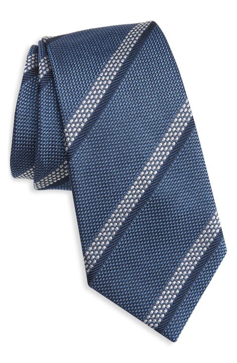 Stripe Silk Jacquard Tie