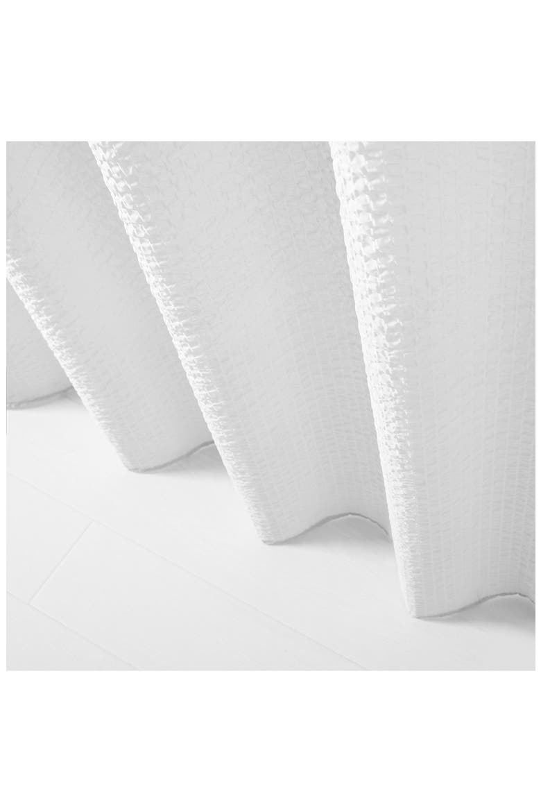 Textured Shower Curtain, Alternate, color, WHITE