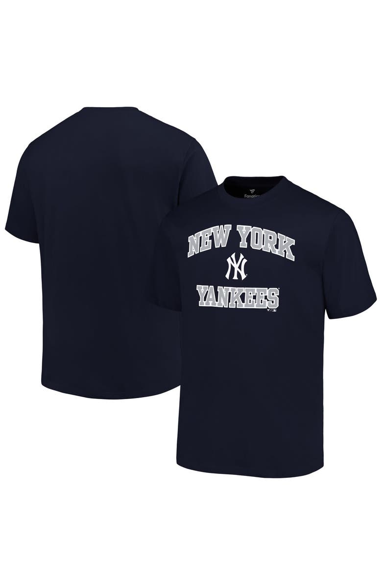PROFILE Men's Profile Navy New York Yankees Big & Tall Heart & Soul T-Shirt, Main, color, Navy