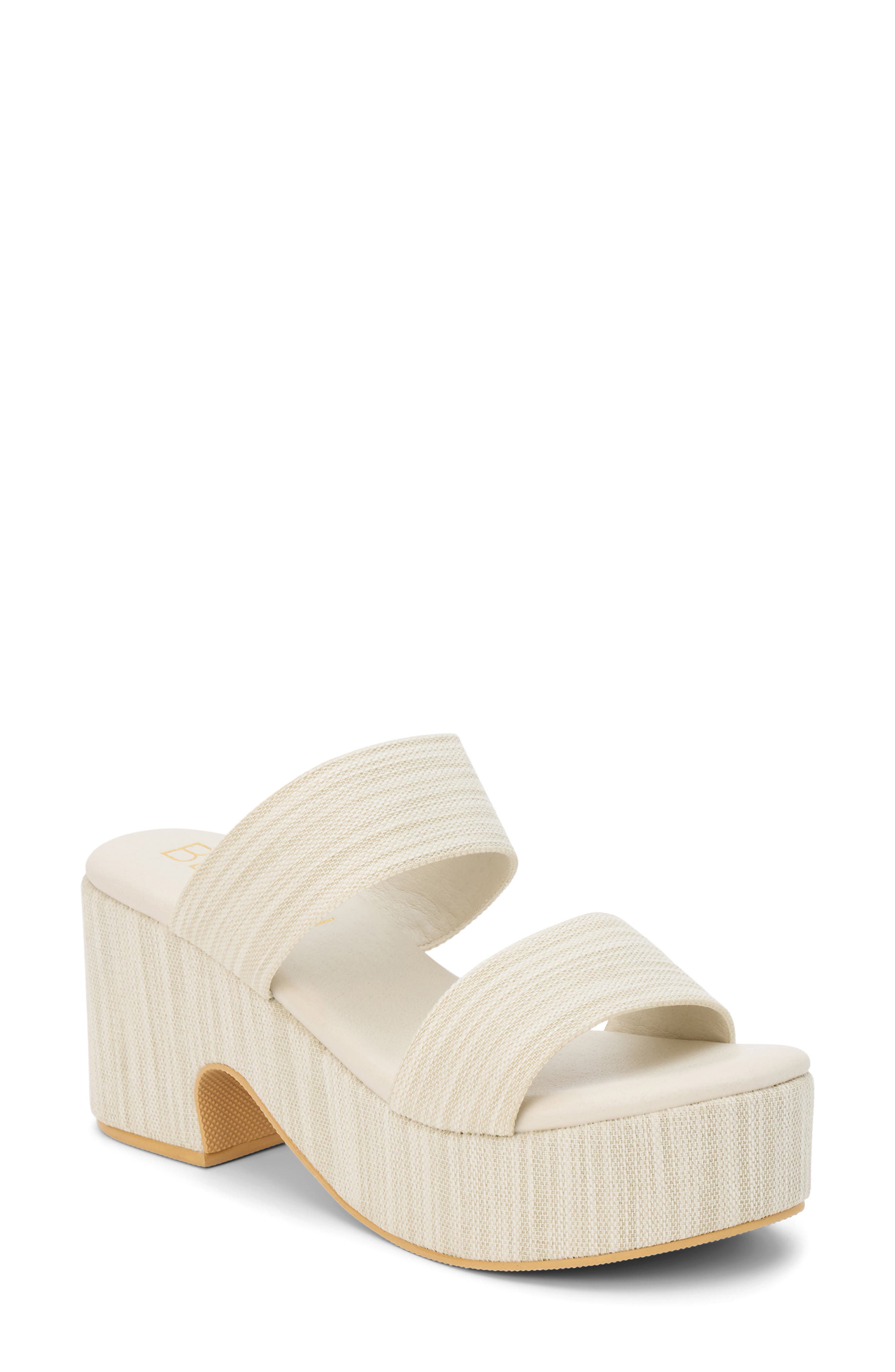 Coconuts By Matisse Ocean Ave Espadrille Platform Slide Sandal In Gray