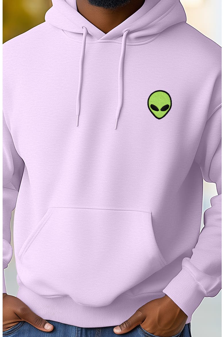 Alien Fleece Hoodie, Alternate, color, Orchid