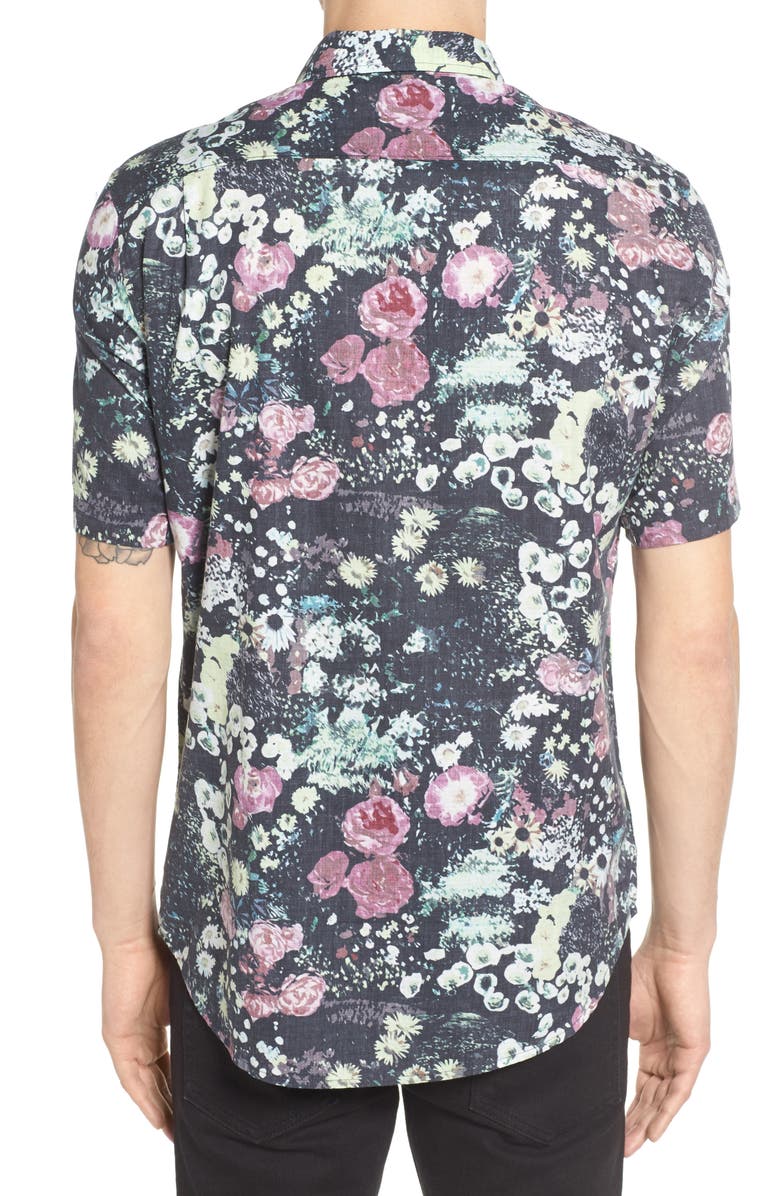 Ezekiel Floral Print Woven Shirt, Alternate, color, 