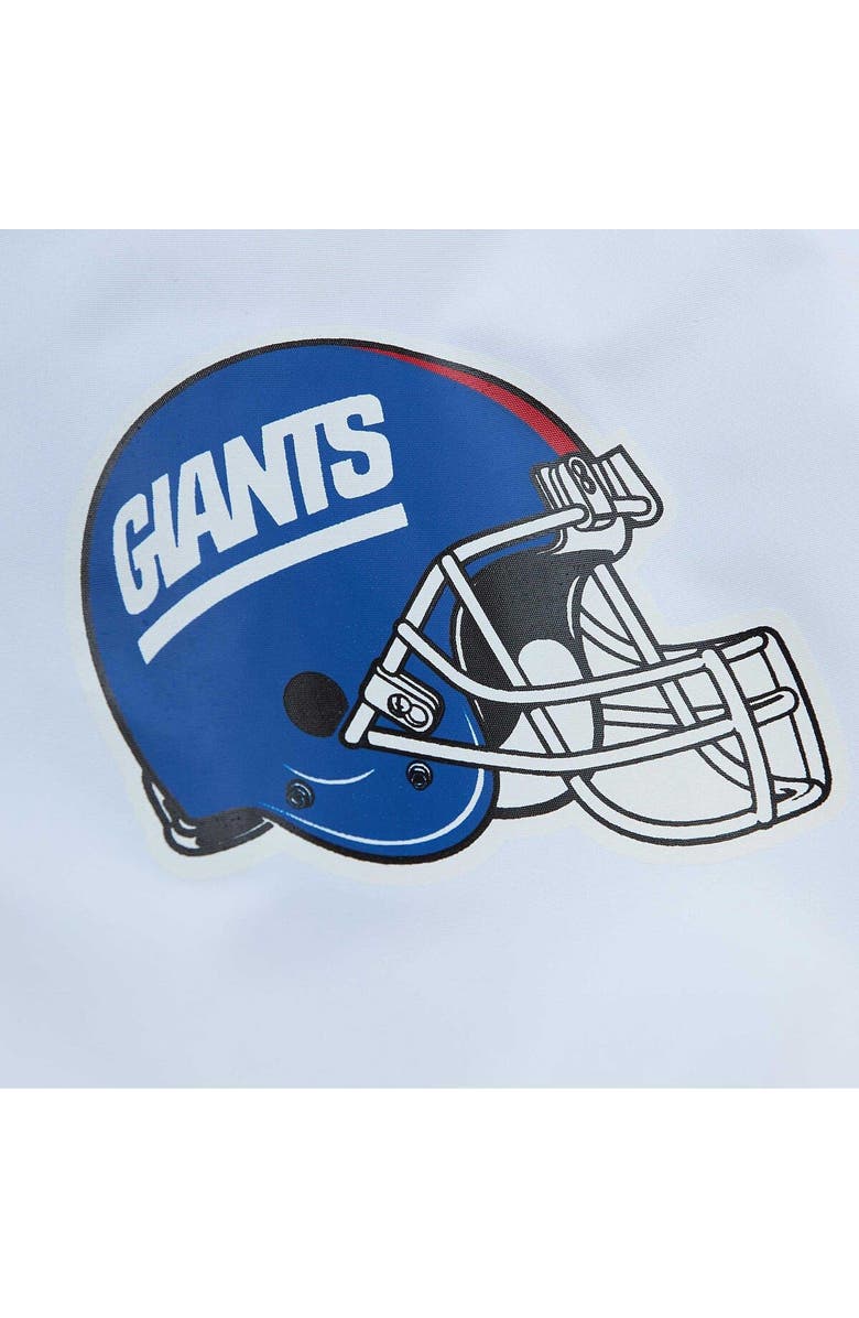 Mitchell & Ness Men's Mitchell & Ness  White New York Giants Team Burst Warm-Up Full-Zip Jacket, Alternate, color, 