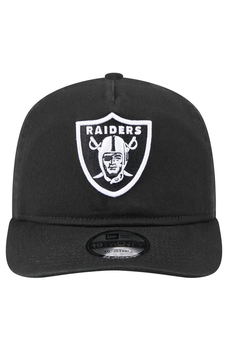 New Era Men's New Era  Black/White Las Vegas Raiders 19TWENTY Adjustable Hat, Alternate, color, Black