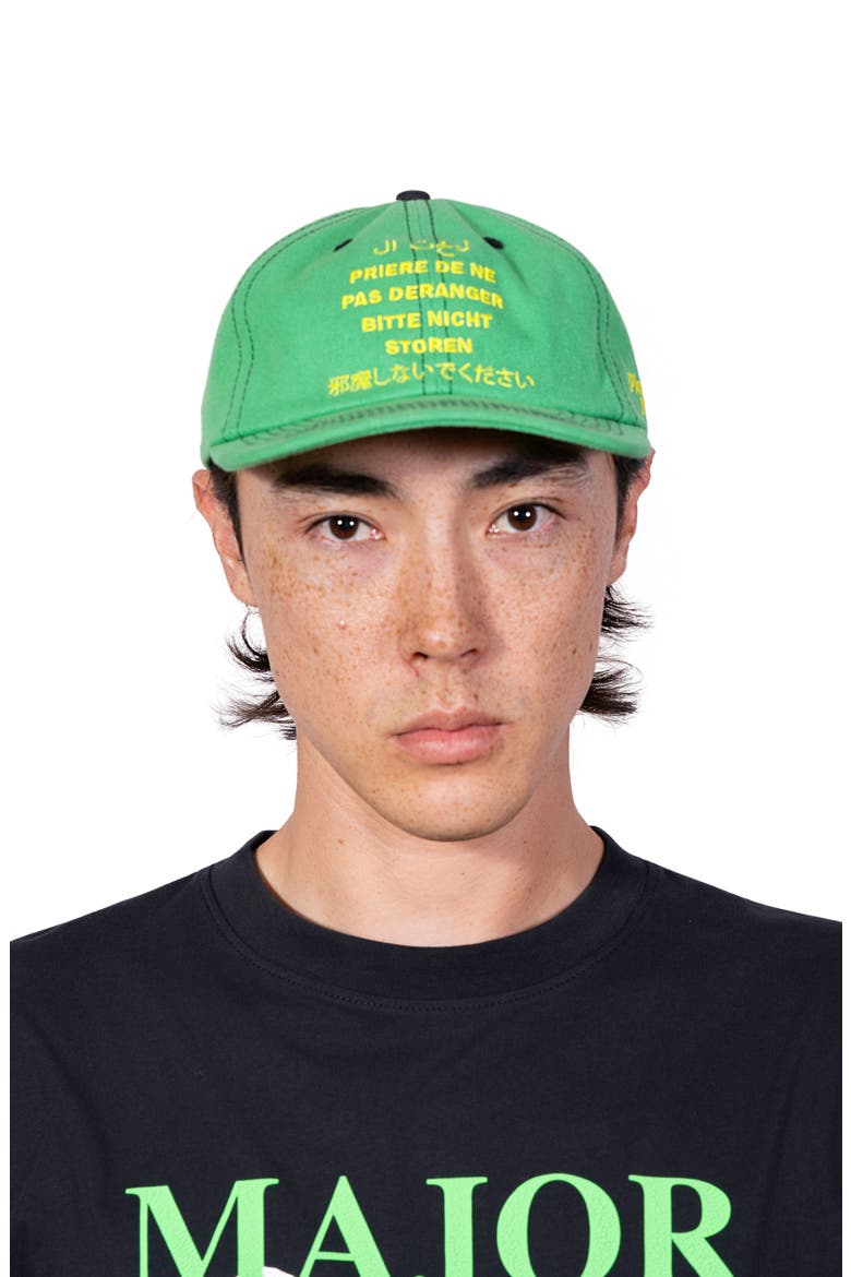 Disturb Cotton Twill Baseball Cap, Alternate, color, GREEN