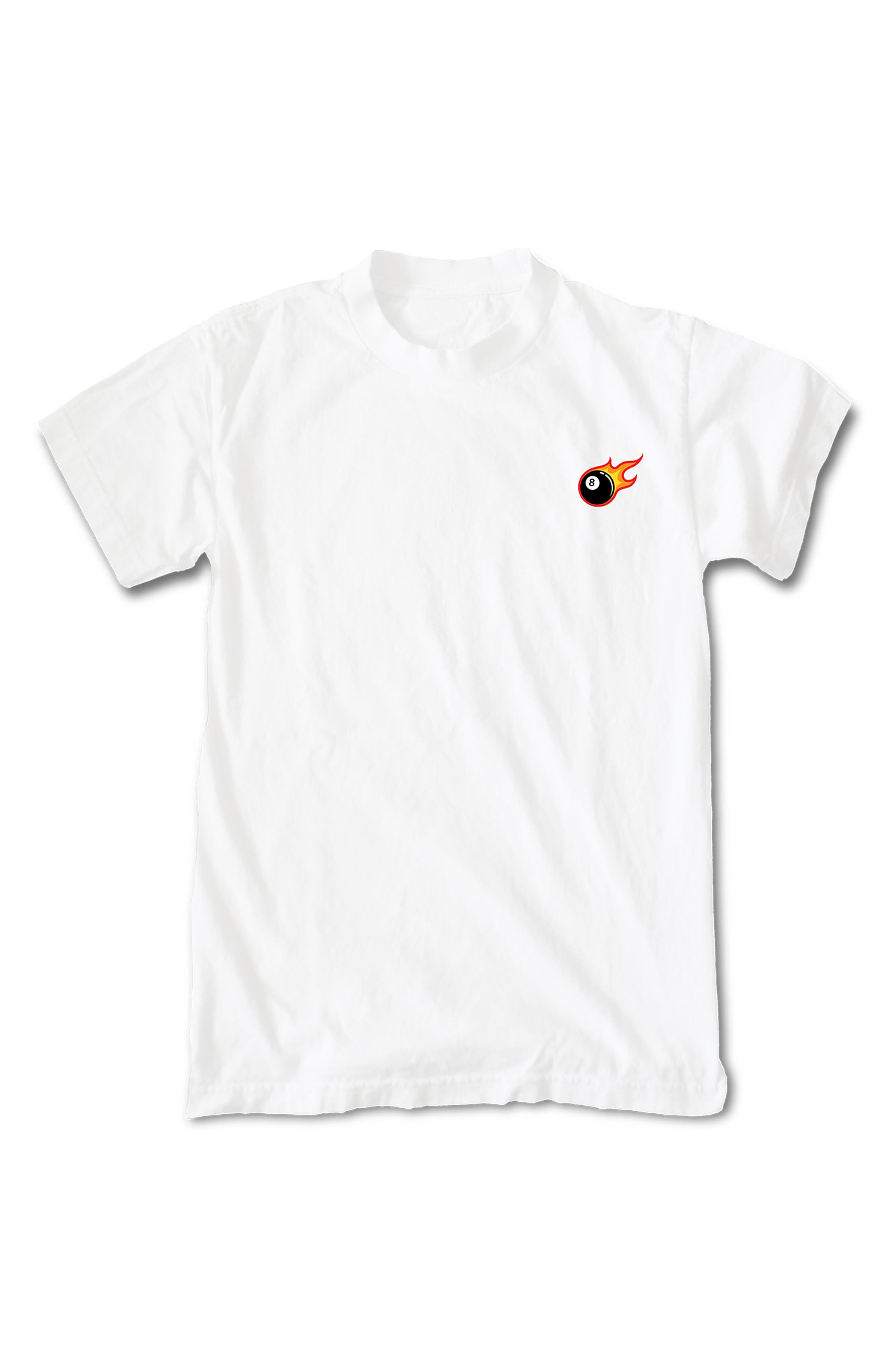 RIOT SOCIETY Flaming 8 Ball Emblem Graphic Print TShirt Nordstromrack