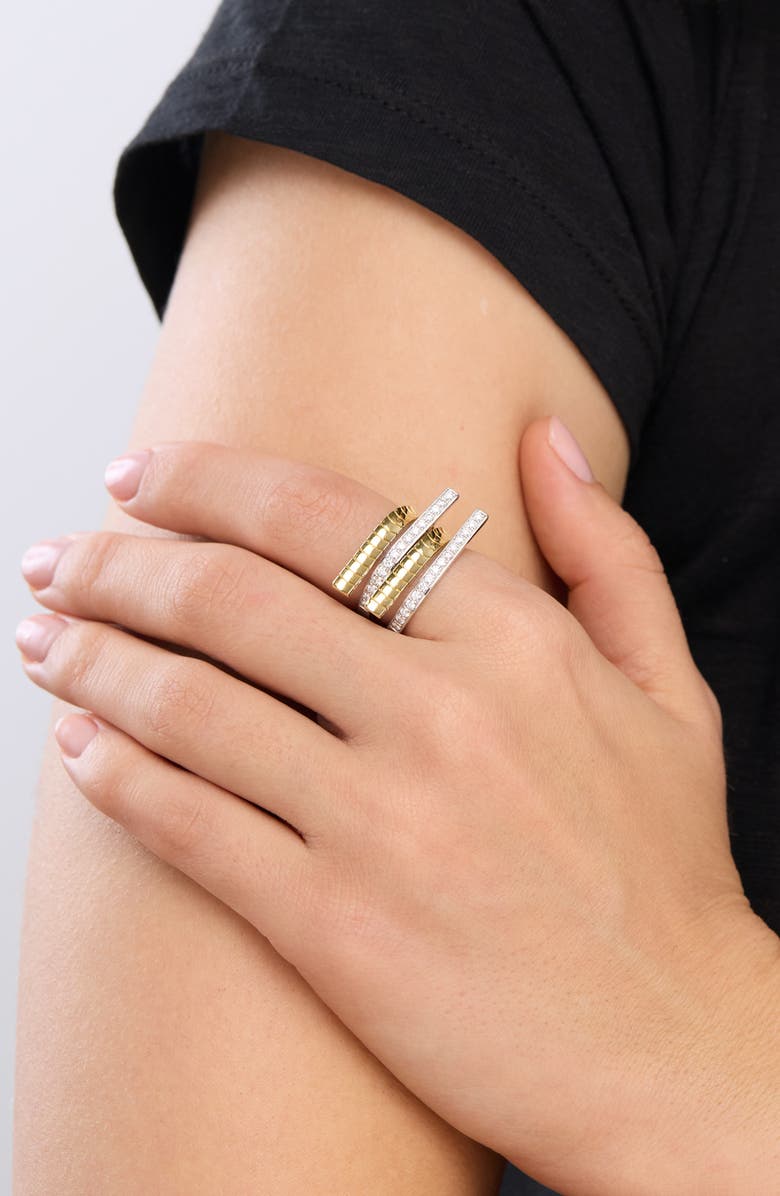 Bony Levy 18K Gold Cleo Diamond Statement Ring, 13.1mm, Alternate, color, Two Tone