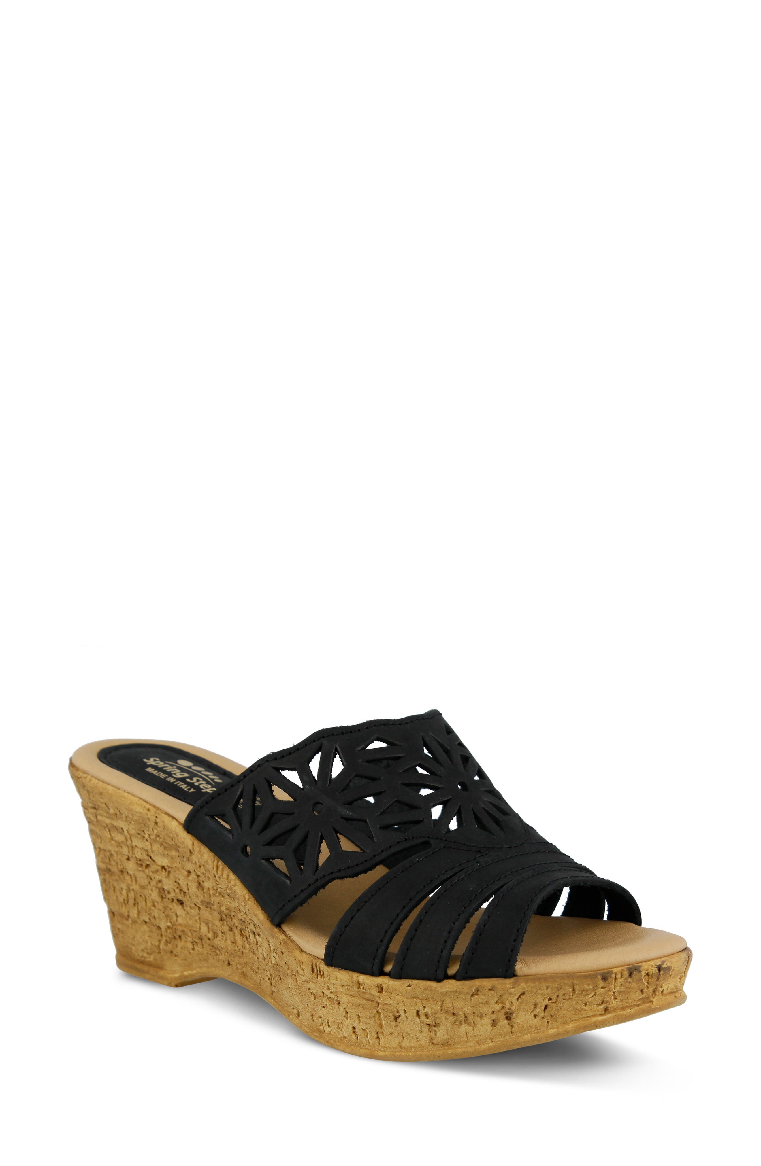  Spring Step Dora Platform Wedge Slide Sandal, Main, color, 