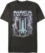 NASA Men's NASA Lightning Launch Graphic T-Shirt